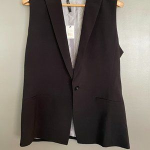 Tahari Black Vest